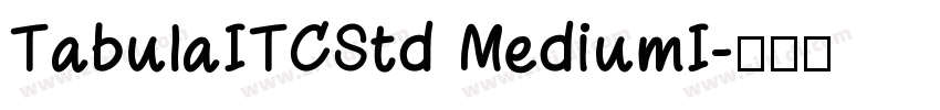 TabulaITCStd MediumI字体转换